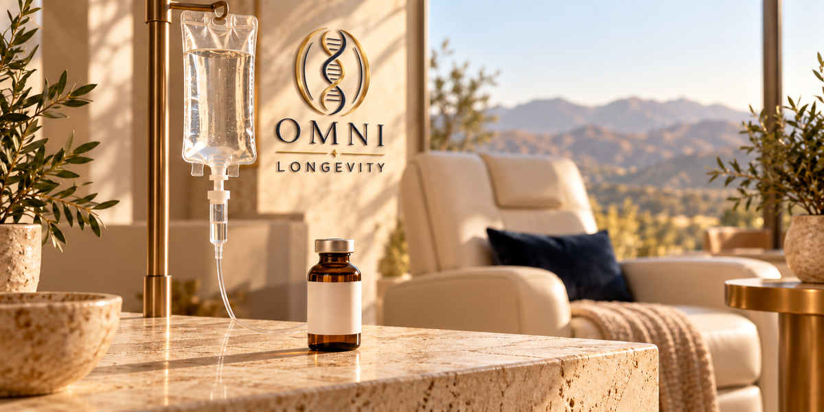 An Omni provider caring for a guest during an infusion.